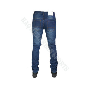 Pantalones Vaqueros HMS Biker Slim Casuales de Alta Calidad OEM Personalizados Rotos y Desgastados para Hombre en Denim Blanco Monkey para Estilo Western - Product Image 3