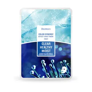 Deoproce Color Synergy Effect Sheet Mask Blue 10枚oem韓国フェイシャルマスクコラーゲン海藻水分なだめる敏感