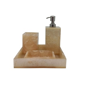 Ensemble de 3 salles de bain légères à base de résine 100% fabriquées à la main directement de l'usine indienne - Product Image 1