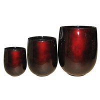 Pot & Planter Bunga Keramik Glossy CV LW 80 Gaya Modern Berkualitas Tinggi, Ringan, Stylish untuk Rumah & Taman, Tahan UV, Semua Musim
