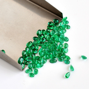 Lote a granel de piedras preciosas de Esmeralda zambiana Natural de forma mixta 4x3mm-5x3mm Precio de piedras preciosas sueltas de Esmeralda verde de alta calidad por quilate - Product Image 2