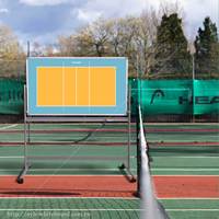 Tableau Tactique Sportif Magnétique Mobile SYH avec Design Réversible, Support en Acier Durable 90x120cm
