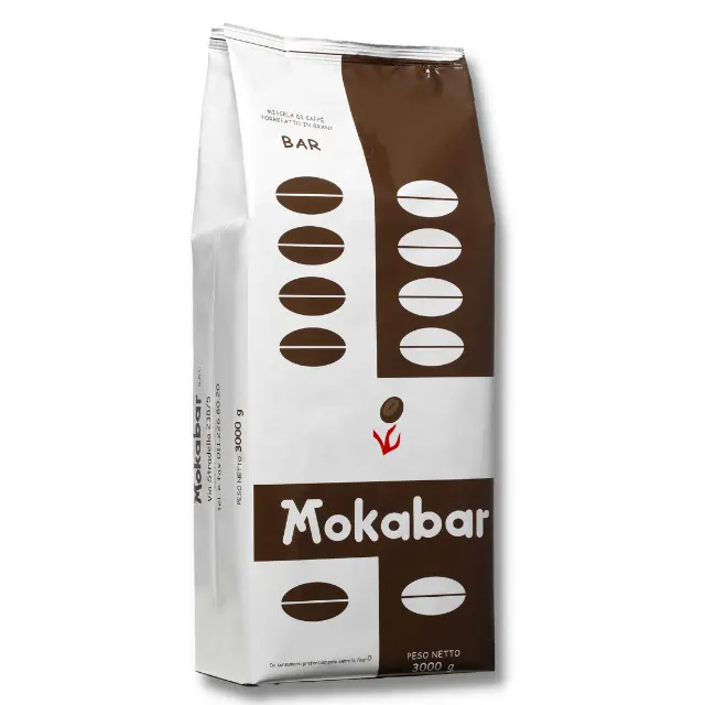 最高のMOKABARイタリアンコーヒー豆高品質ミディアムロースト90% アラビカ10% ロブスタホテル用