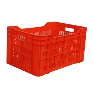 Milk Basket Egg Food Crates Food Grade Strong Plastic Folding Crate For Fruits and Vegetables Wholesale HDPE Plastic Vegetable