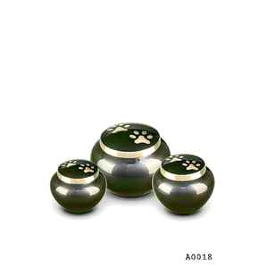 โกศทองเหลืองพร้อมอุ้งเท้าแกะสลักฝาปิดสไตล์อเมริกันของที่ระลึกงานศพโลหะสำหรับสัตว์เลี้ยง - Product Image 4