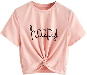 Haut court pour femme, vêtements d'été par Sublimation, design grande taille, bon marché, - Product Image 3