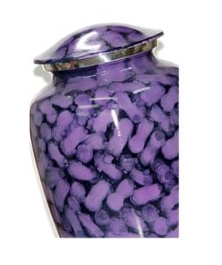 เปอร์เซียสีฟ้ารูปไข่แพทช์อลูมิเนียมผู้ใหญ่โกศเผาศพสำหรับอุปกรณ์งานศพจากอินเดีย - Product Image 5