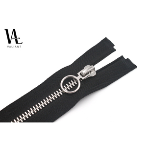 ที่มีคุณภาพสูงเงินที่กำหนดเองโลโก้แหวนดึงฟันเงินเปิด/ปิดปลายซิป - Product Image 1