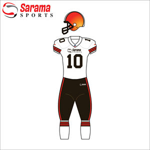 Venta al por mayor personalizado poliéster sublimación transpirable secado rápido uniforme de fútbol americano, - Product Image 3