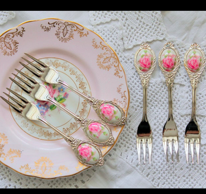 Stainless Steel Eco-Friendly <b>Fork</b> Set Flatware Utensils Restaurant Hotel Customized Color Gold Handle Cutlery Kitchen - Product Image 2