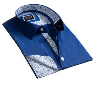 Camisa de alta calidad azul básica francesa - Product Image 1