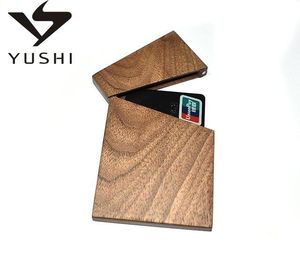 Tarjetero de madera personalizado <span class=keywords><strong>para</strong></span> <span class=keywords><strong>hombre</strong></span>, funda de madera <span class=keywords><strong>para</strong></span> tarjeta de presentación - Product Image 3