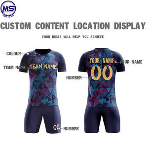 ชุดฟุตบอลชายคุณภาพสูง ปี 2021 สวมใส่สบาย รับผลิตตามสั่ง เสื้อเจอร์ซีย์ทันสมัย บริการ OEM ผลิตจากโพลีเอสเตอร์ 100% - Product Image 5