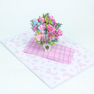 Hoa 3D Bộ sưu tập mới 2021 Trắng Lily thiệp chúc mừng handmade Pop Up thẻ thủ công mỹ nghệ Sản phẩm - Product Image 1