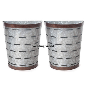 Juego de tres macetas de pared de Metal, maceta hecha a mano de calidad superior, forma personalizada, venta al por mayor, maceta de pared de Metal nueva de lujo - Product Image 4