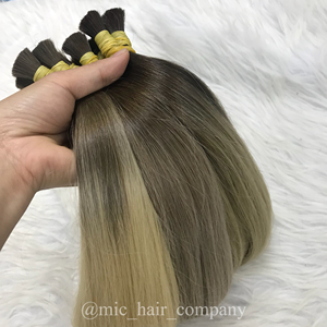 Paquete de pelo vietnamita virgen Remy al por mayor 100%, máquina de trama doble, textura de onda profunda, cutícula alineada, extensión humana a granel - Product Image 4