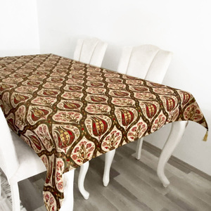 Boho Kilim Table Cloth Decorative <b>Throw</b> Fabric Oriental Sofa Cover Turkish Ottoman Shawl Picnic <b>Throw</b> Eclectic Home Decor - Product Image 1