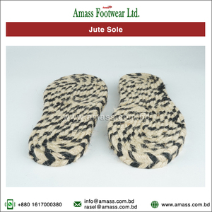 Material de yute personalizado de alta calidad, suelas hechas a mano, proveedor líder a bajo precio, exportador - Product Image 3