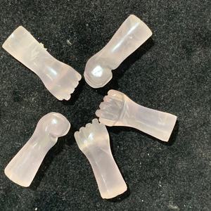 Pierres précieuses de quartz rose sculptées en vrac faites à la main pierres de sculpture humaines roses naturelles avec certificat IGI quantité minimale de commande 100 pièces - Product Image 1