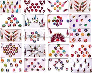 Paquetes Surtidos de Arte Facial Indio a Prueba de Agua, Tika Kumkum Bindiya Tradicional - Product Image 1