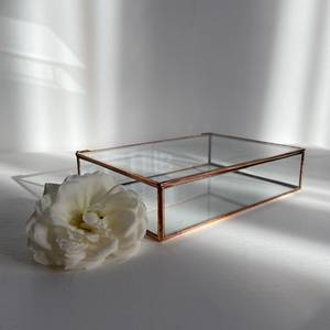 <b>Glass</b> Photo <b>Box</b> with 1.5" USB Compartment - Lots of Sizes - Display <b>Box</b> - Product Image 1