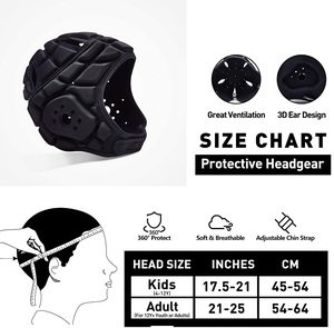 Protector de Cabeza de Fútbol Americano para Adultos, Personalizado con Logotipo Impreso, ABS, Color Personalizado, Ligero, por Standard International - Product Image 6