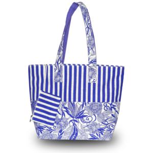 Nouveau sac de plage en jute imprimé de fleurs d'été élégant et écologique pour les achats d'été - Product Image 3