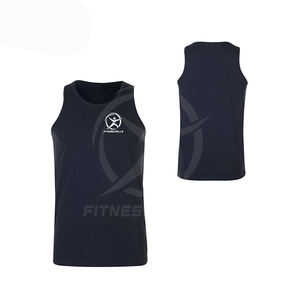 Camiseta sin mangas de algodón 100% Euro Fit para hombre, Chaleco de punto transpirable para gimnasio informal y culturismo, ropa deportiva básica con estampado 3D personalizado - Product Image 1