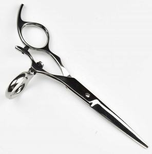 Tijeras de peluquero de corte de pelo profesional de 6,5 \ "con maquinilla de afeitar hoja recta afilada mango de acero inoxidable hombres mujeres niños Uso de salón - Product Image 1