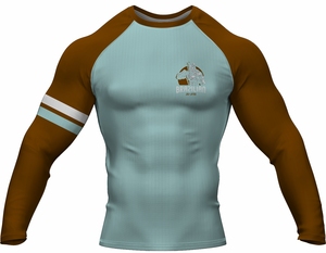 Vente en gros Chemise confortable de sport MMA à manches longues pour hommes, avec logo personnalisé, sublimation, fabriquée à partir de tissu spandex - Product Image 1