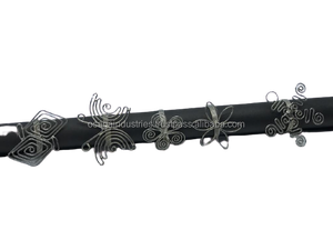 SILVER NAPKIN RING LEAF DESIGNTABLE TOP & <b>KITCHEN</b> HOME <b>DECOR</b> METAL NAPKIN RING HOLDER HIGH QUALITY - Product Image 2