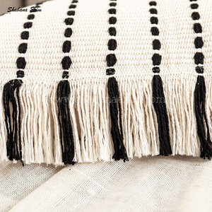 Pas cher prix tissé housse de coussin bohème taie d'oreiller mode housses de coussin tufté oreiller avec frange taies d'oreiller - Product Image 2