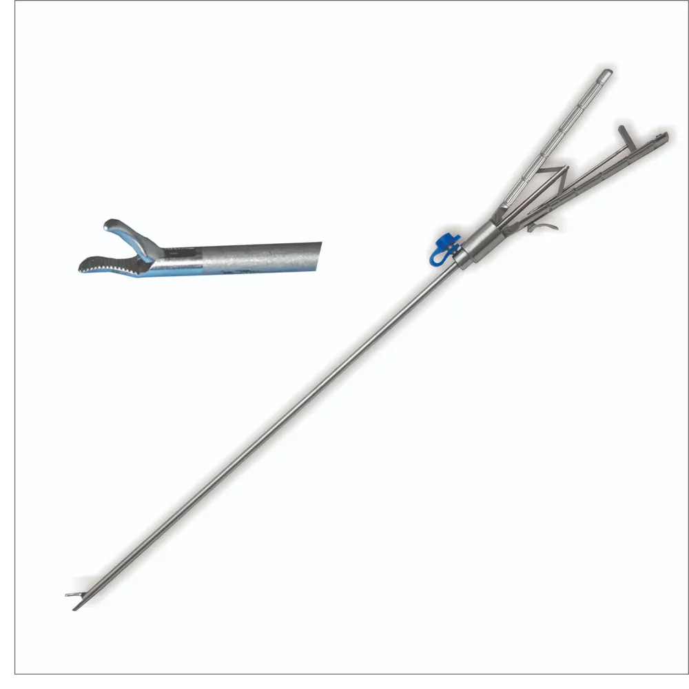 Laparoscopic Needle Holder Axial handle Grip Curved & Straight Laparoscopic Surgery Instrument