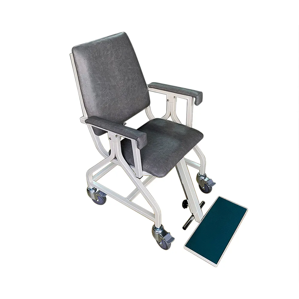 المحمول الطبية الحديد الرقبة جهاز سحب ستارة جلدية كرسي مع 4 عجلات الفرامل جهاز التدريب LCYH218
