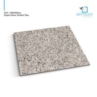 Carrelage de sol en porcelaine brillante, lot de 12 pièces, ciment numérique glacé, carreaux de sol, scène d'extérieur