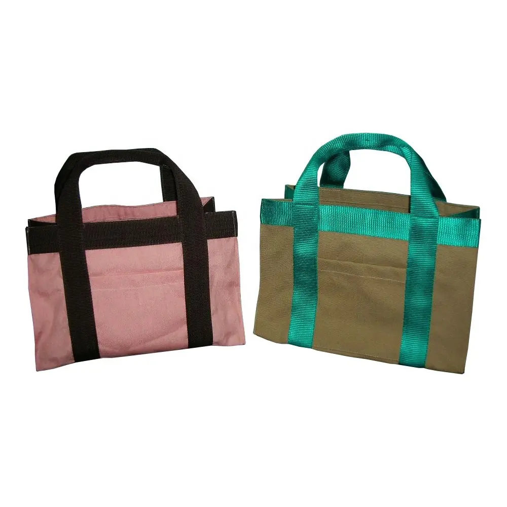 Plain Shopping Canvas Einkaufstasche PP Tape Handle Dyed Canvas Bag