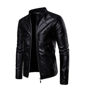 Chaqueta retro bordada de cuero PU para motocicleta, personalizada, nueva moda - Product Image 4