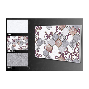 Carreaux muraux en porcelaine rustique Soon 250x375mm avec texture de fleurs et de plantes, surface mate, résistants aux acides, pour utilisation en intérieur d'hôtel - Product Image 1