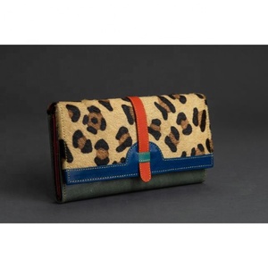 Pochette Francesca style vintage en cuir imprimé léopard petit porte-monnaie multi-usage portefeuille à rabat pour dames - Product Image 5