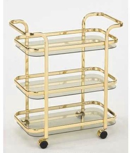 Chariot à thé en métal luxueux SF-1225-CR+BKG - Product Image 6