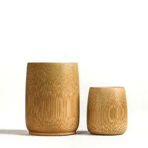 竹制杯子vietbay工艺品配件手工天然复古造型工艺品茶杯