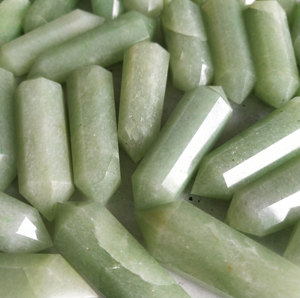 Green Aventurine Crystal Wand Double Point Natural Gemstone Pop Socket Phone Grip Tumbled Stone Bulk Wholesale Supplier - Product Image 1