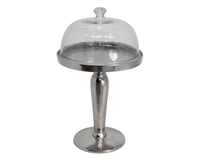 Luxus Metall Hochzeits torte Stand Silber Runde Dekorieren Plattenspieler Dessert Sockel Stand Tablett für Obst mit Geweih Design