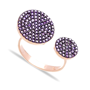 Bague en pierre d'améthyste, bijou artisanal à la mode, tendance, vente en gros, - Product Image 2