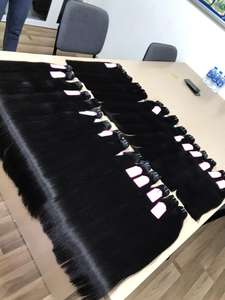 Ensemble de cheveux Remy vierges vietnamiens de haute qualité, faisceaux de cheveux humains à fermeture frontale et à cuticule alignée, prix de gros - Product Image 5