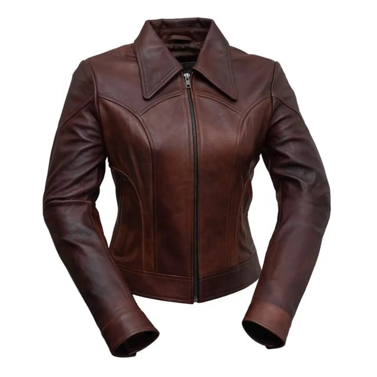 本革ジャケット女性2021新しいファッション長袖秋の革ジャケット女性の冬のバイカージャケット