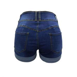 Pantalones cortos de mezclilla informales para mujer, pantalones cortos de talla grande para entrenamiento, gimnasio, correr, trotar, ropa deportiva comprimida cómoda - Product Image 2