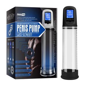 LCD Automatic Pro Penis Enlargement Device ABS Material Penis Pump Vacuum Enhancer <b>for</b> <b>Men</b> Sex <b>Toy</b> - Product Image 1