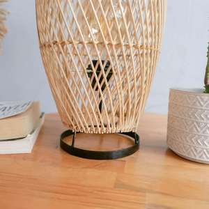 Cozy Home Rattan Table <b>Lamp</b> Made <b>Lampshade</b> <b>for</b> Table in Vietnam - Product Image 4