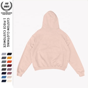 เสื้อฮู้ดผ้าฝ้ายบ็อกซี่สำหรับผู้ชายเสื้อสเวตเชิ้ตโอเวอร์ไซส์หนาพิมพ์ลายโลโก้แบบ100% สำหรับฤดูหนาว - Product Image 5